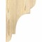Ekena Millwork New Brighton Rough Sawn Corbel, Douglas Fir, 4"W x 10"D x 14"H COR04X10X14NEB00RDF - alternate 2